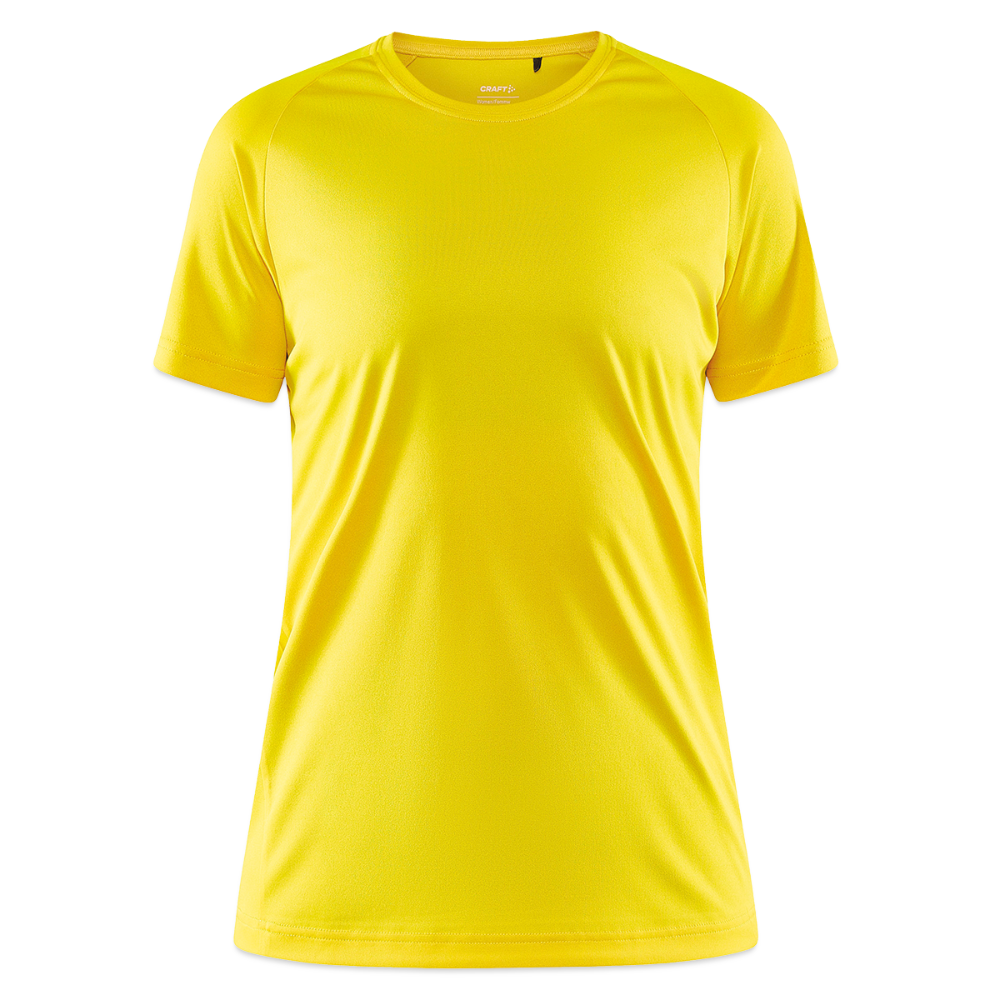 CRAFT Core Unify naisten treeni-t-paita - keltainen