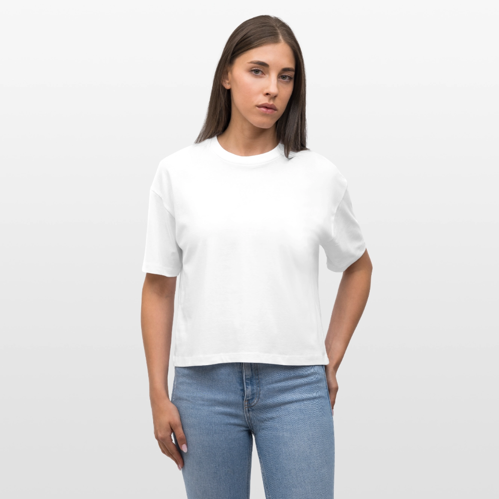 Stanley/Stella Nova naisten laatikkomainen luomu-t-paita - valkoinen