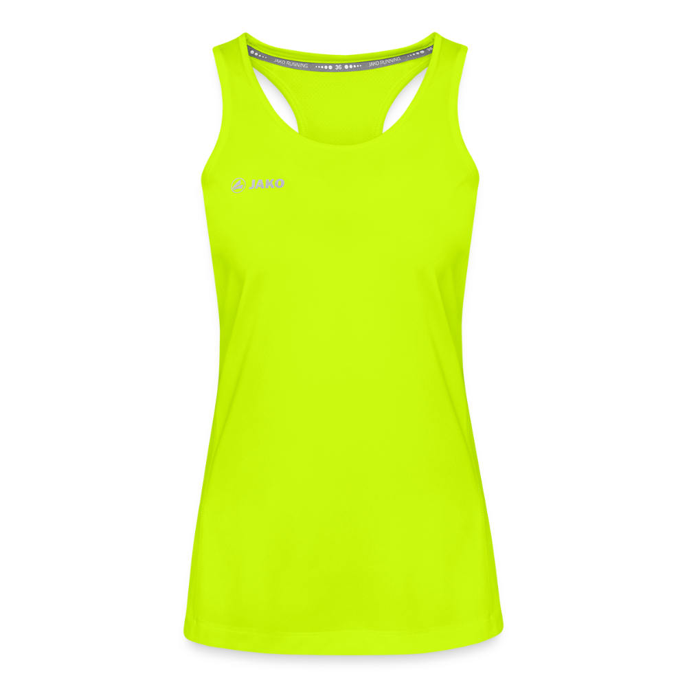 JAKO Run 2.0 naisten tanktoppi - neonkeltainen