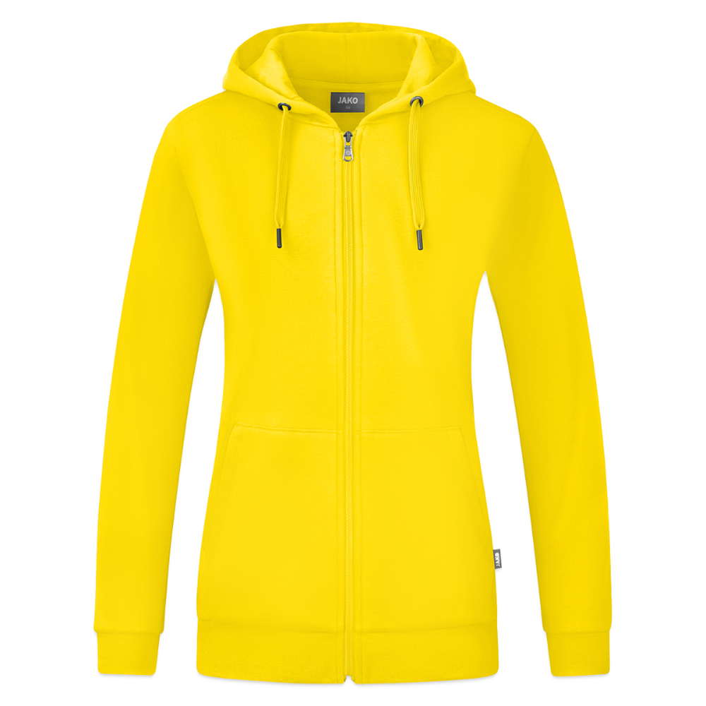 JAKO Organic naisten hupparitakki - keltainen