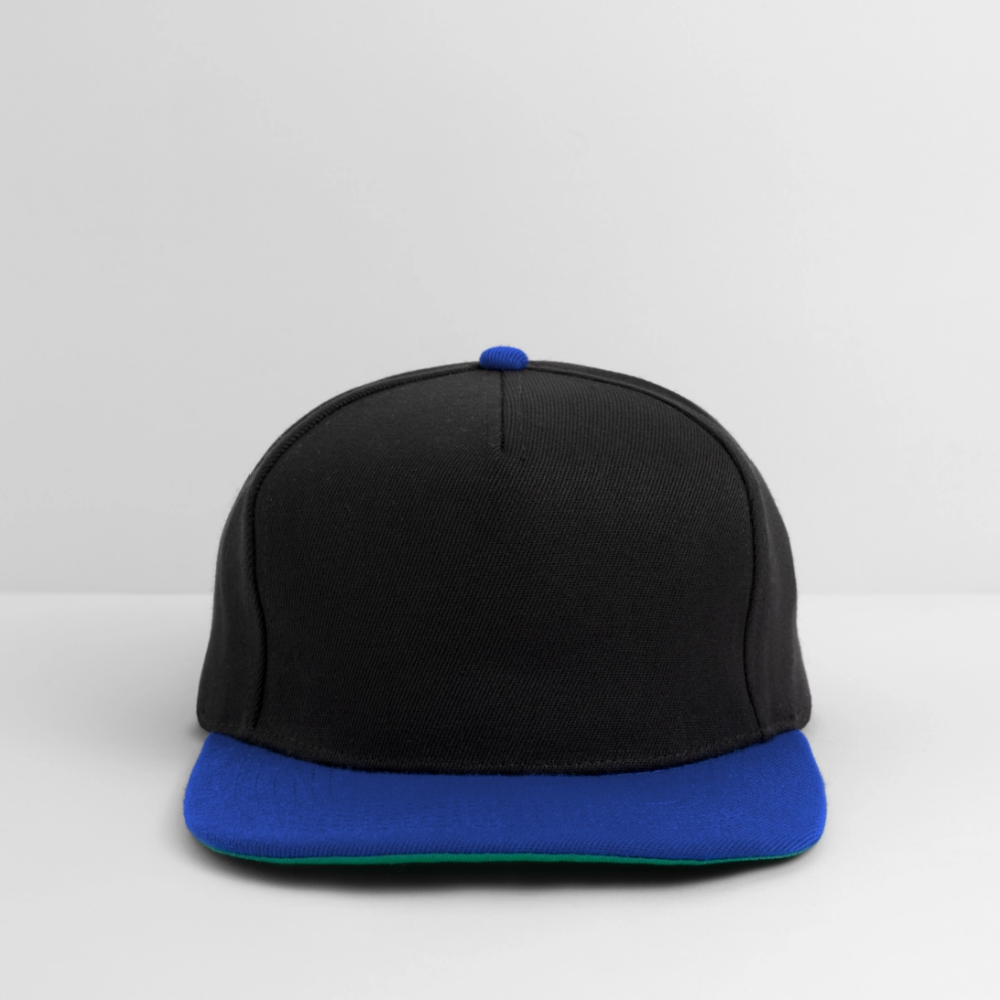 Snapback Cap - musta/kuninkaallinen