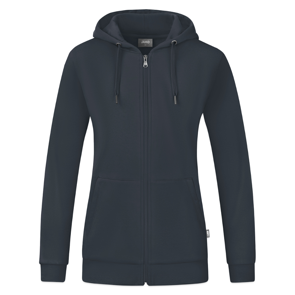 JAKO Organic naisten hupparitakki - hiilenharmaa