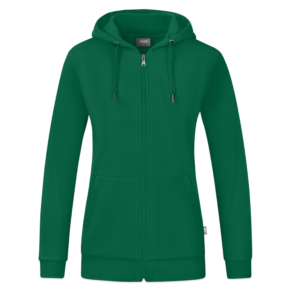 JAKO Organic naisten hupparitakki - kelly vihreä