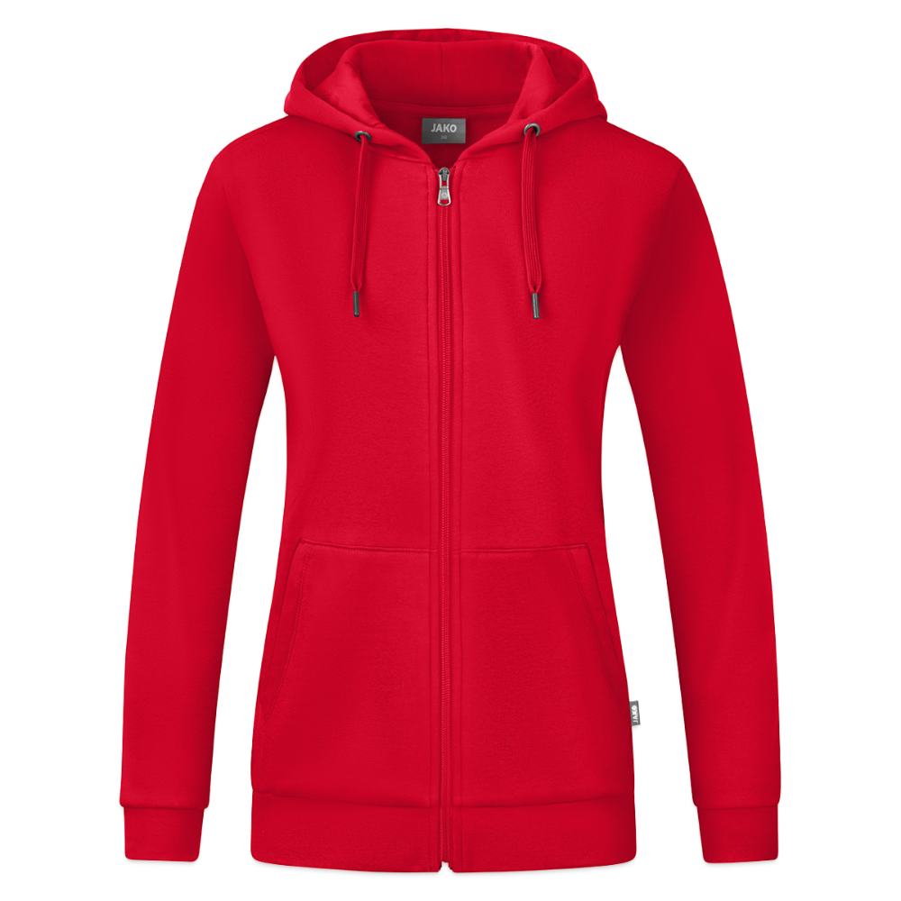 JAKO Organic naisten hupparitakki - punainen