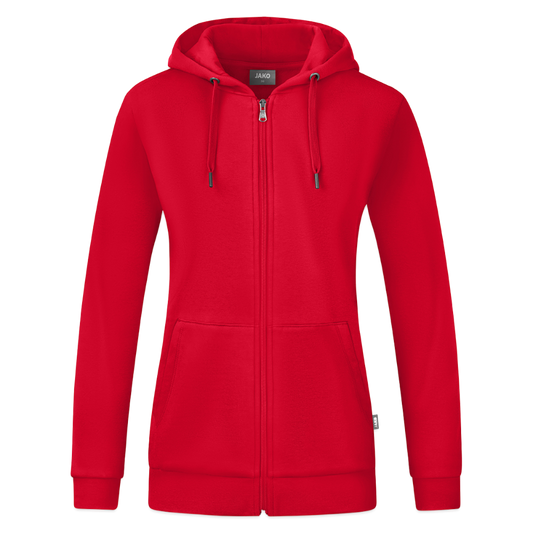 JAKO Organic naisten hupparitakki - punainen