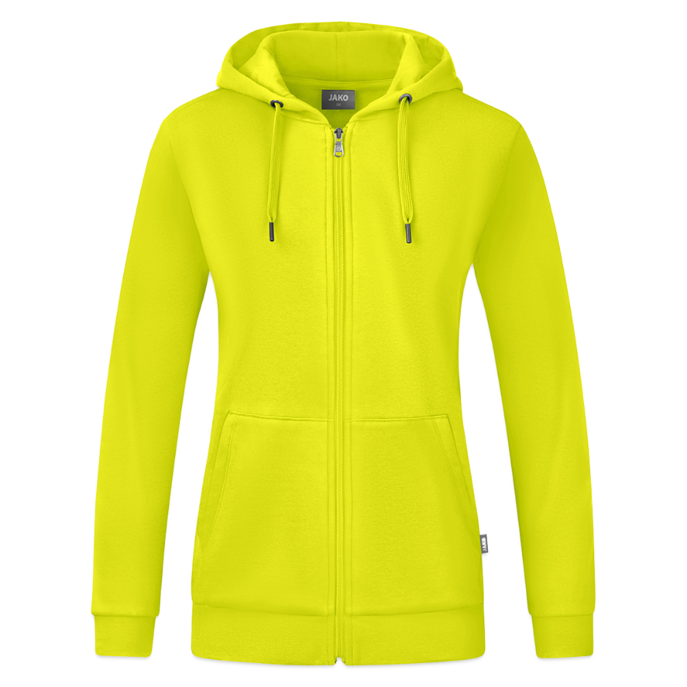 JAKO Organic naisten hupparitakki - limenvihreä